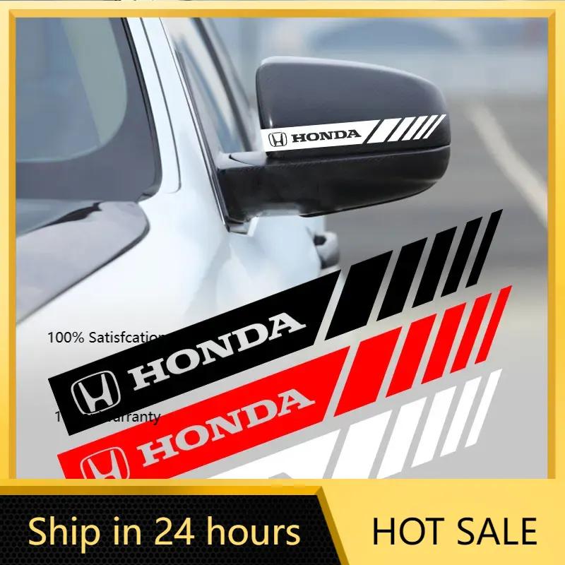2025 Hot Car PVC Stripe Racing Strips Rear View Mirror Stickers Badge For Honda Civic Varadero Xl1000 Xadv 750 Forza Shadow Vt60