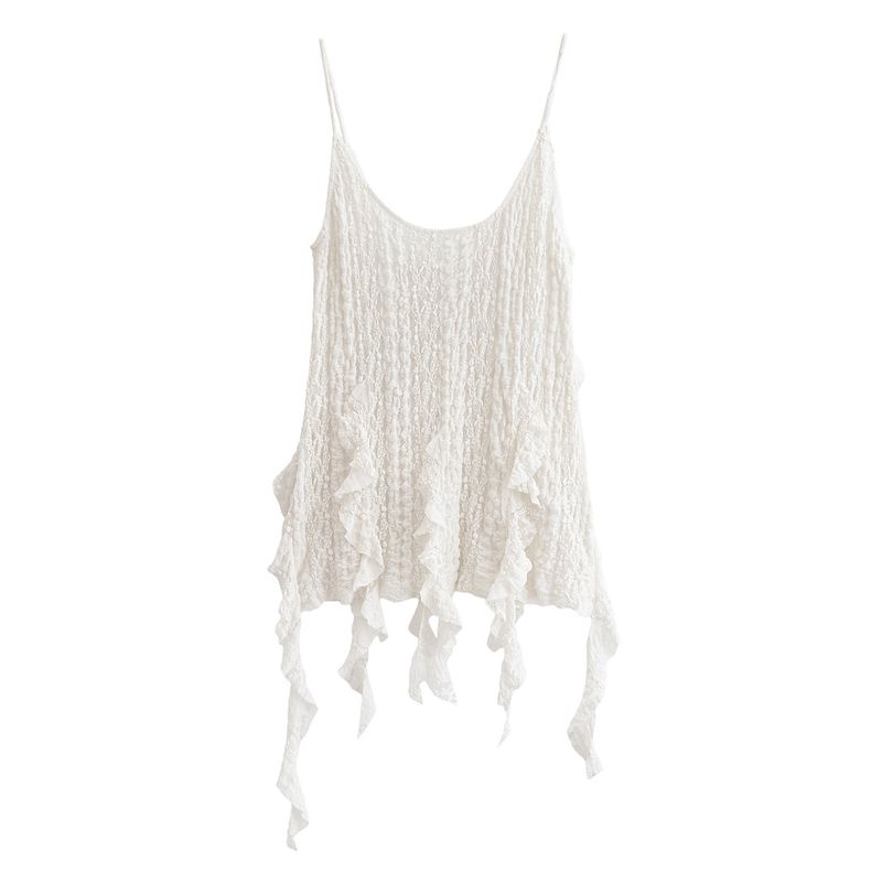 

Zbzr Весна Новая Женская одежда Низ Заостренный Декорированный Кружевной Декор Топ 2298191 Брюки 2298192 Sling Tops L