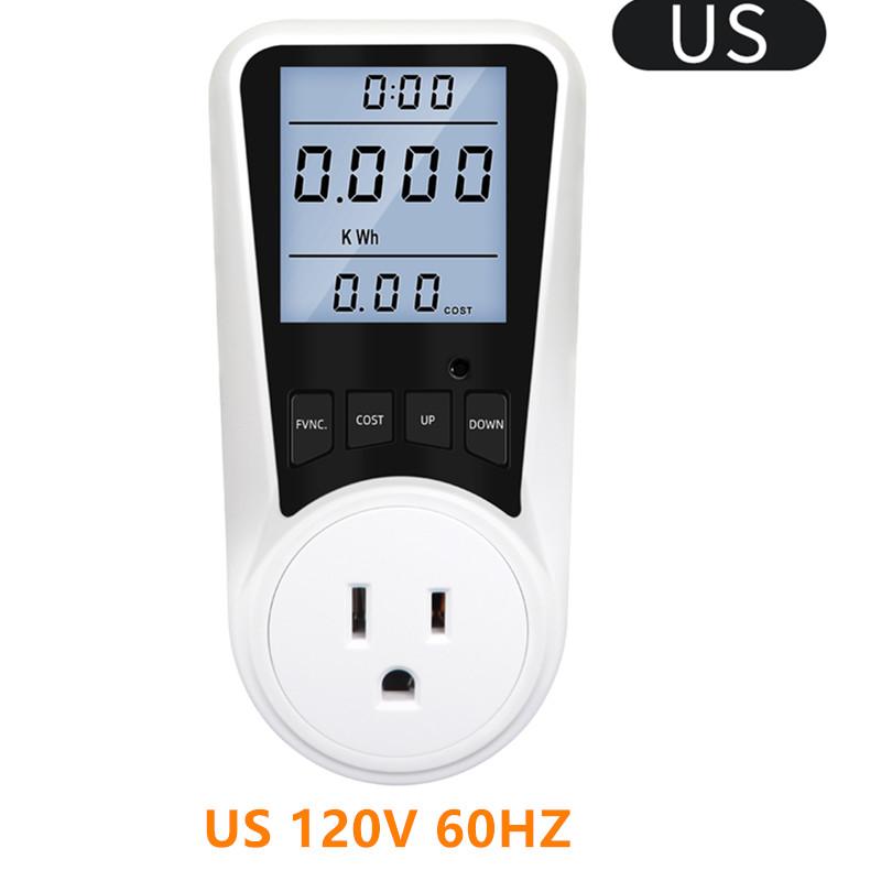Energy Meter Digital Wattmeter Socket AC Power Meter Electric Consumption Power Kwh Wattage Monitor EU BR FR AU US UK IT TH Plug