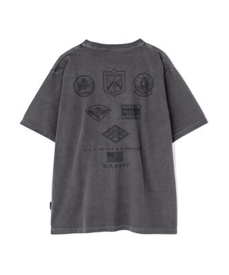 Direct Store Limited FADE WASH TOP GUN T-SHIRT Men's L 410 Charcoal 783-5234032