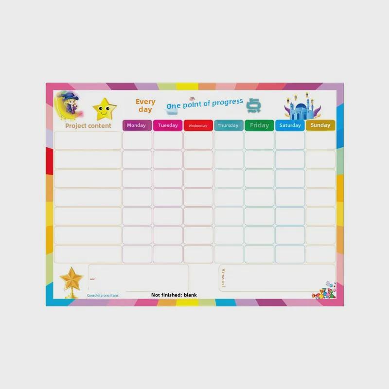 Magnetic Kids' Growth and Habits Tracker with Reward Stars