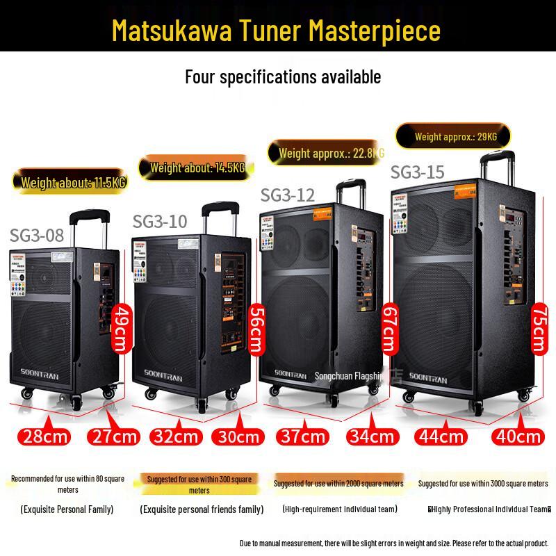 Songchuan SG3 Portable High-Power Karaoke Speaker CN plug (adapter included)