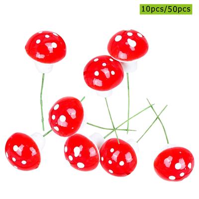 Plante en Mousse 2cm Mini Champignon Artificiel DIY Jardin Pot Bonsaï Décor Artisanat