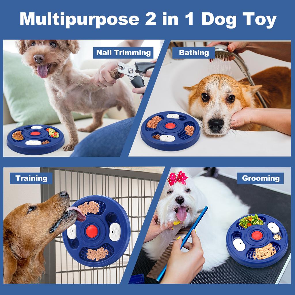 Spielzeug, Leckfuttertablett, Futter verstecken, Haustierspielzeug, Lindert Langeweile, Training, Intelligenz, Slow Food Tray, Abschließbare Hundekiste