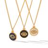 Dripping Oil Diamond-Encrusted Evil Eye Pendant Necklace, Light Luxury Niche Titanium Steel Choker for Women