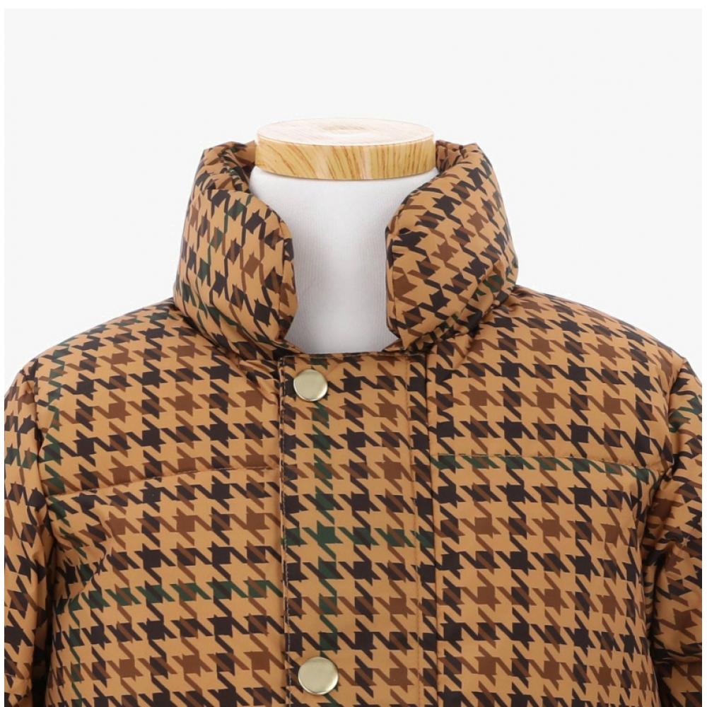 Mini Rodini 2471013213  Houndstooth Aop City Puffer  Houndstooth Aop City Puffer Kids Jacket