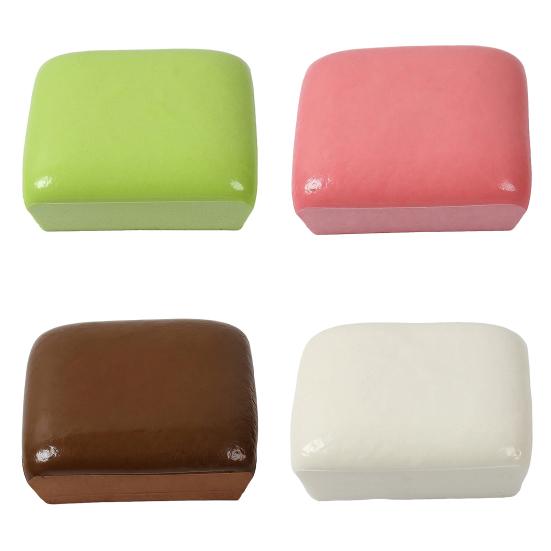 Slow-Rise Squeeze Bread Toy Soft Stretchy Stress Relief Fidget Cute Mini Toast Simulation for Desk Decoration Fun Gift for Kids Adults