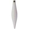 Set of 6 Elegant Plastic Icicle Baubles 15 cm for Christmas Decorations