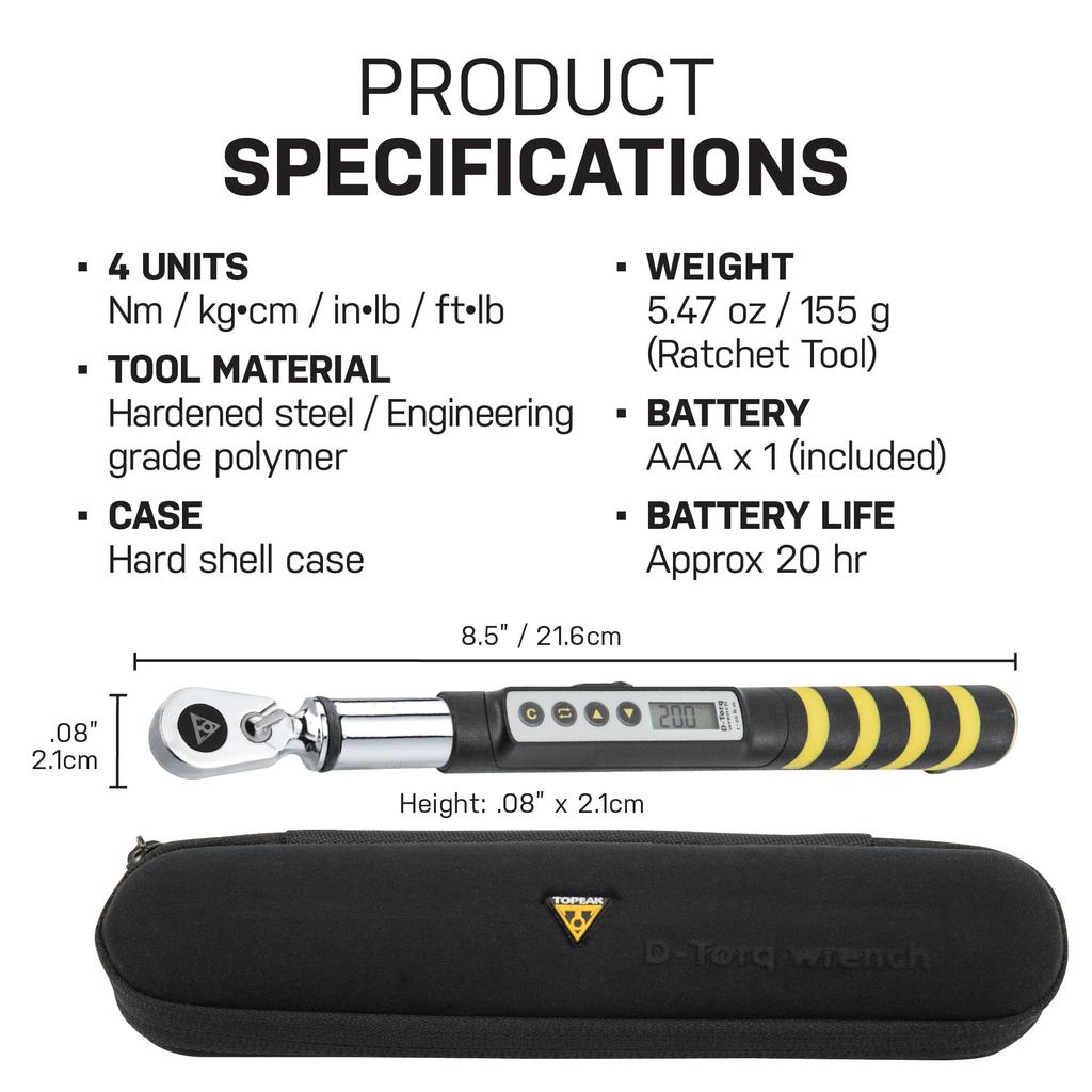 TOPEAK Wrench D-Torq (Part Number TOL15400)