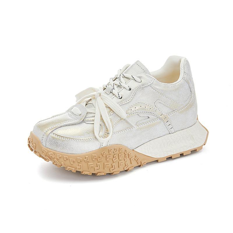 Inner Height Increase 3cm Small Size 323334 Women's New Autumn Running Sneakers Platform Dad Shoes