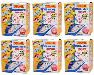 Plarail Shinkansen-älskare Kolsyrade Badsalt med Maskotbil och Räls av (Uppsättning 6)