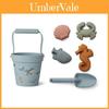 Brinquedos de Praia Vibrantes de Silicone para Crianças Kit de 6 Peças Para Diversão e Brincadeira Sem Fim