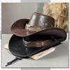 Chrome Crane Western Cowboy und CB296 Hut, Vintage, Outdoor, Stilvoll, Herren Damen, (Kaffee)