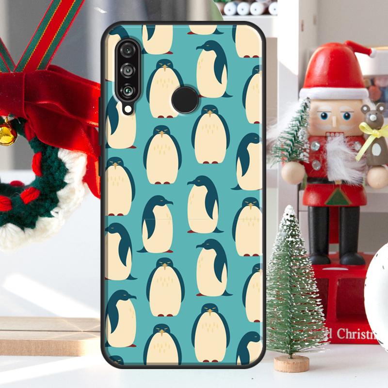 Cute Penguin Pattern For Huawei Nova Y73 Y60 Y70 Y90 Y72 Y61 Y91 7i 8i 11i 12i 12s 9 10 SE P20 P30 P40 Lite Case