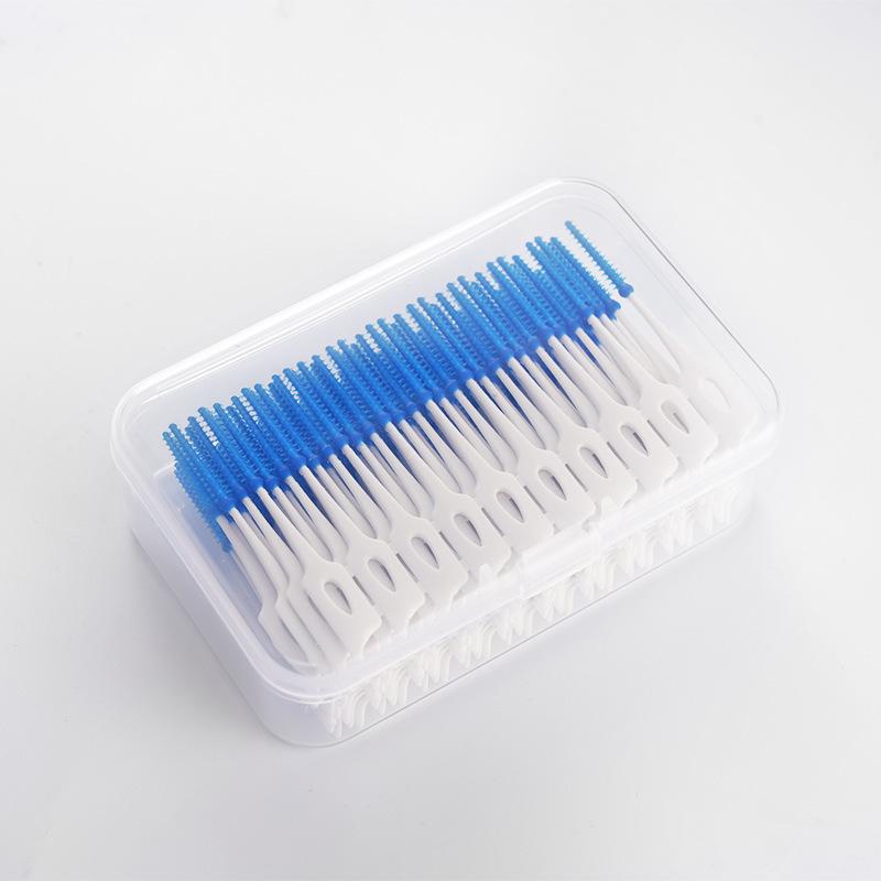 Orthodontic Interdental Brush - Soft Rubber Gap Cleaner, 100 or 160 Disposable Pieces.