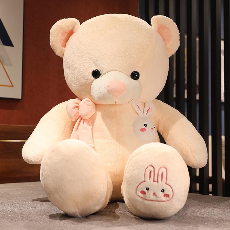 Large Bowknot Bunny Plush Toy - Valentine's Day Gift for Girls