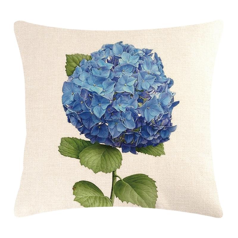 

Наволочка с изображением гортензии, декоративная наволочка для подушки