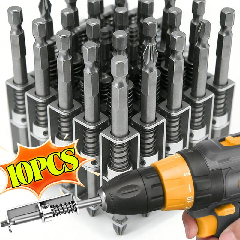 Anti-Drop Screwdriver Bit Screw Retaining Tool Spring Positioning Bit Stainless Steel DIY Home Repair Screw Retainer Holder Bit