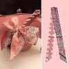 2024 Silk Twilly Scarf: Stylish Ribbon for Bag Handles & Hair