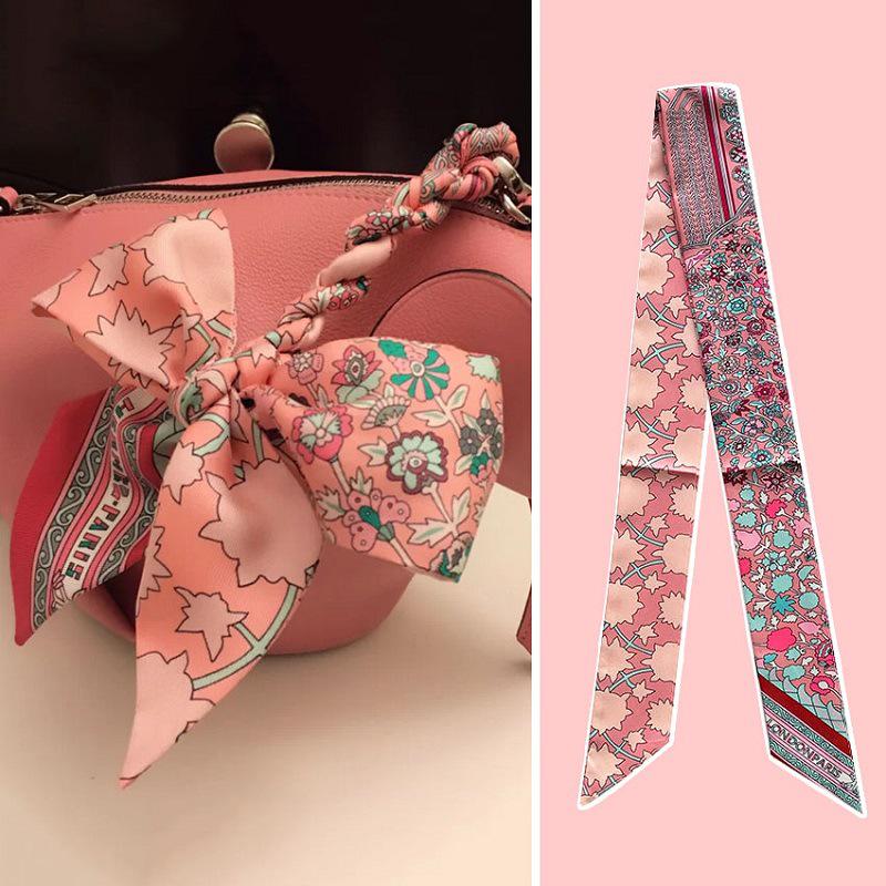 2024 Silk Twilly Scarf: Stylish Ribbon for Bag Handles & Hair