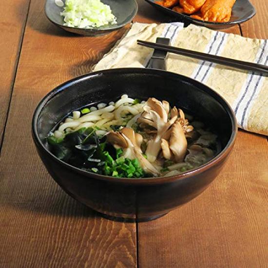 Tableware East Yuzu Tenmoku Sanuki Donburi 18.5cm Bowl