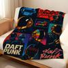 Music D-Daft P-Punk Throw Flannel Blanket, Soft Warm, Durable & Washable cute Cool