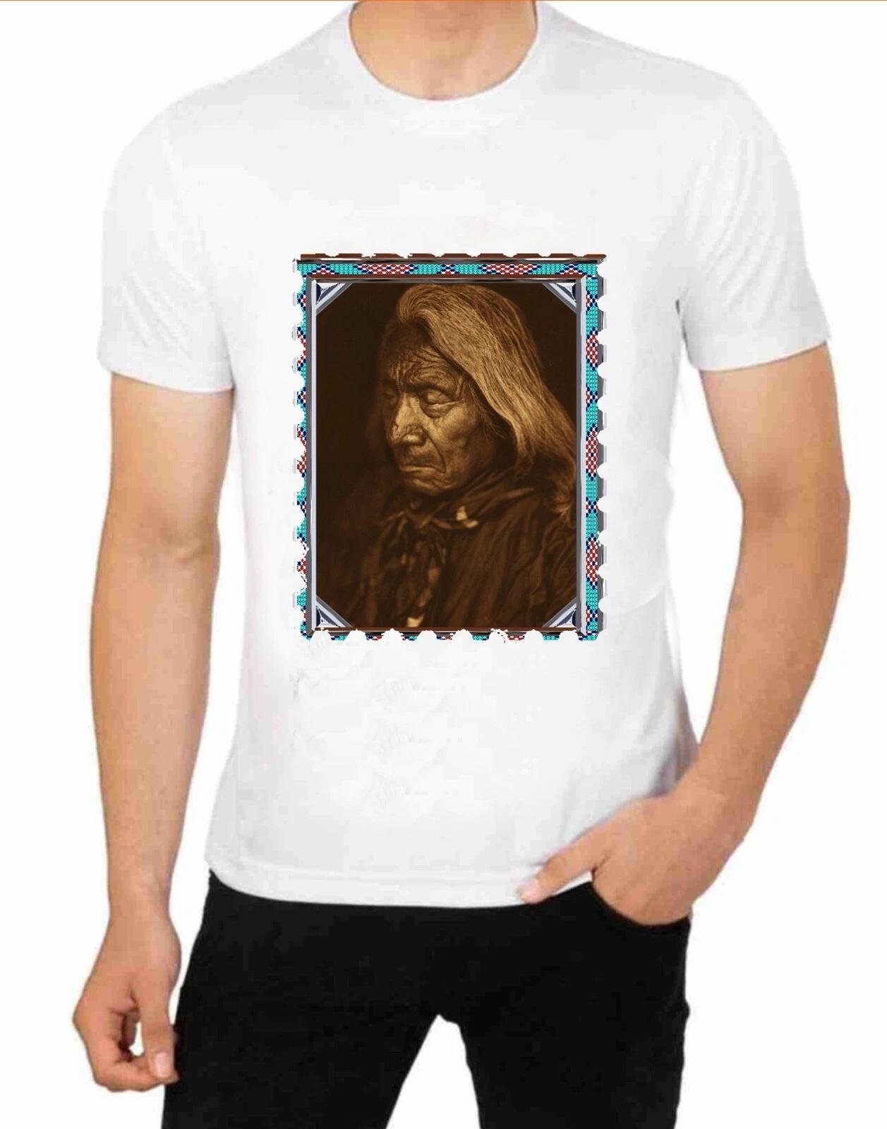 Red Cloud Native American Indian Art T-Shirt Art Vintage Prints S