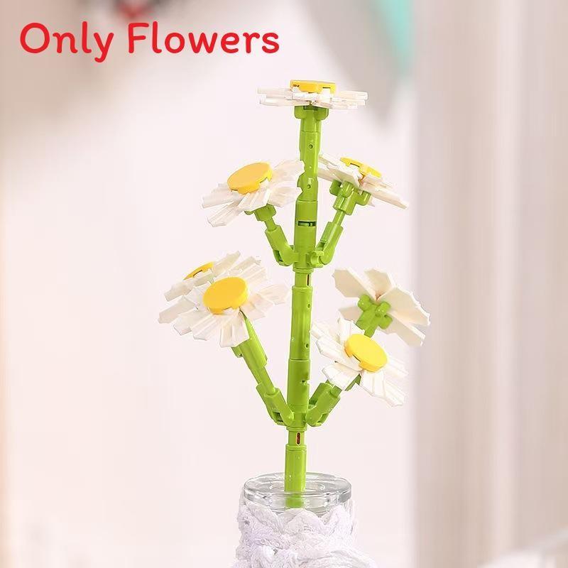 Jasmine Lotus Lily Of Valley Flower Building Blocks Assembling Toy