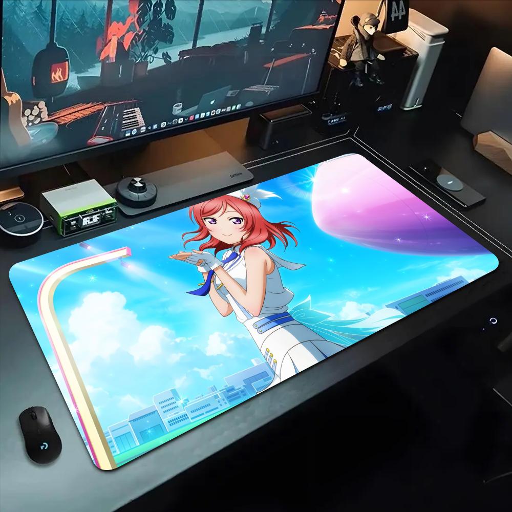 

maki nishikino Mouse Pad 500X1000 mm Large Gaming Mousepad Gamer XL Rubber Otaku Keyboard Pad Laptop Desk Mat 600x300x2mm