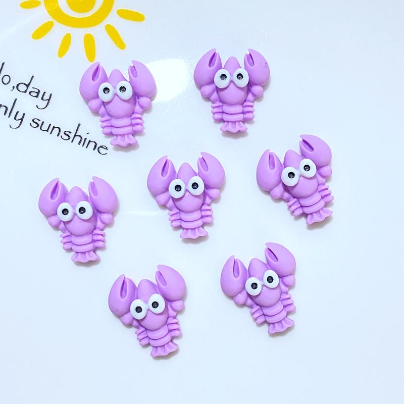 20Pcs New Cute Mini Cartoon Animal Ocean Series Resin Flatback Cabochon Scrapbook Kawaii Embellishments Accessories