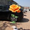 DIA 80CM Große Künstliche Pfingstrose Schaufenster Bühne Event Dekoration Blume Hochzeit Hintergrund Dekoration PE Pfingstrosen Blume