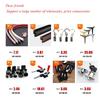 8pcs Bed Beam Support Metal Stand Wooden fixed Connector Thicken bed hinges Hook Corner Code Furniture Hardware Accessories