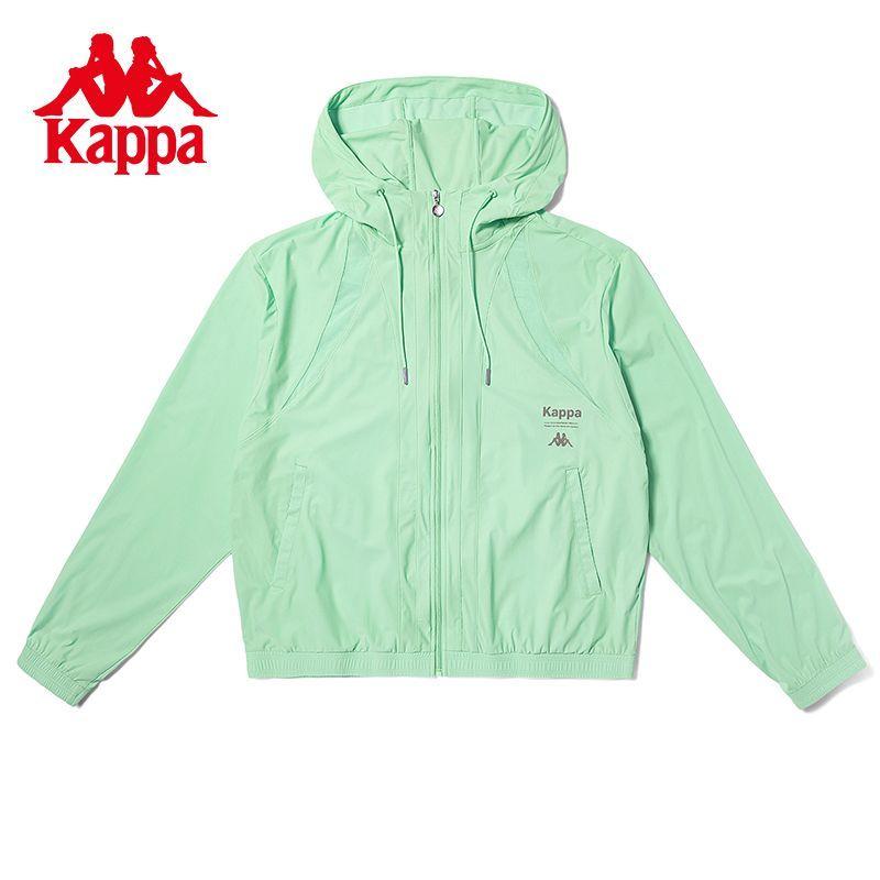 Kappa Air Conditioning Shirt, Women's Summer Hooded Breathable Cardigan, Outdoor Skin Jacket