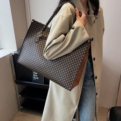 Damentasche neue modische und atmosphärische Schulter-Tragetasche mit großem Fassungsvermögen Handtasche Damen Retro-Tragetasche