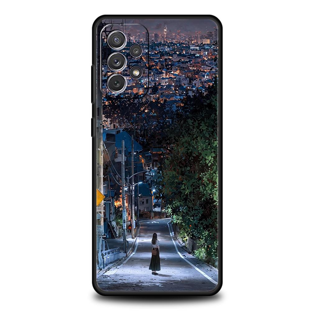 Case For Samsung A15 A13 A35 A55 A51 A71 A41 A31 A21S A03S A05 A17 A23 A25 A33 A53 A73 5G A07 4G Cover Landscape Japan Series