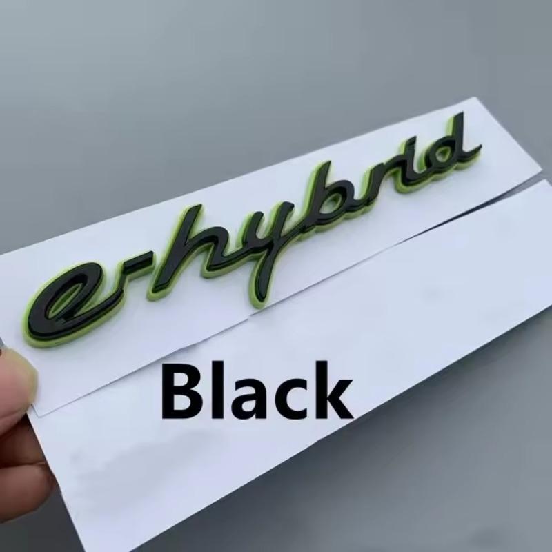 1pcs New 4 S Turbo E Hybrid ABS Car Fender Side Rear Trunk Emblem Badge Sticker Accessories