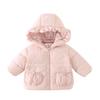 Toddler Girls' Fleece-Lined Winter Down Jacket 2025 - Thick, Warm White Duck Down Coat