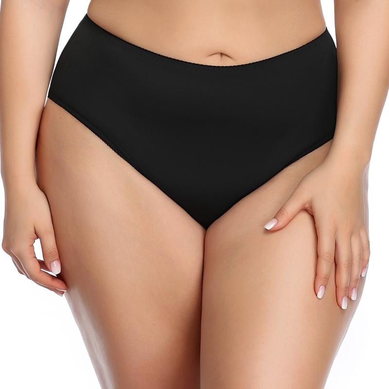 High Waist Panties for Women Underwear Ladies Cheap Briefs Traceless Thin Satin Panties L 0Xl