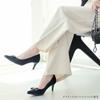 AmiAmi Women's Pointed-Toe Pumps with Ribbon Motif (Dusty Navy (Velvet), Sizes 24.5cm-25.0cm) SY033