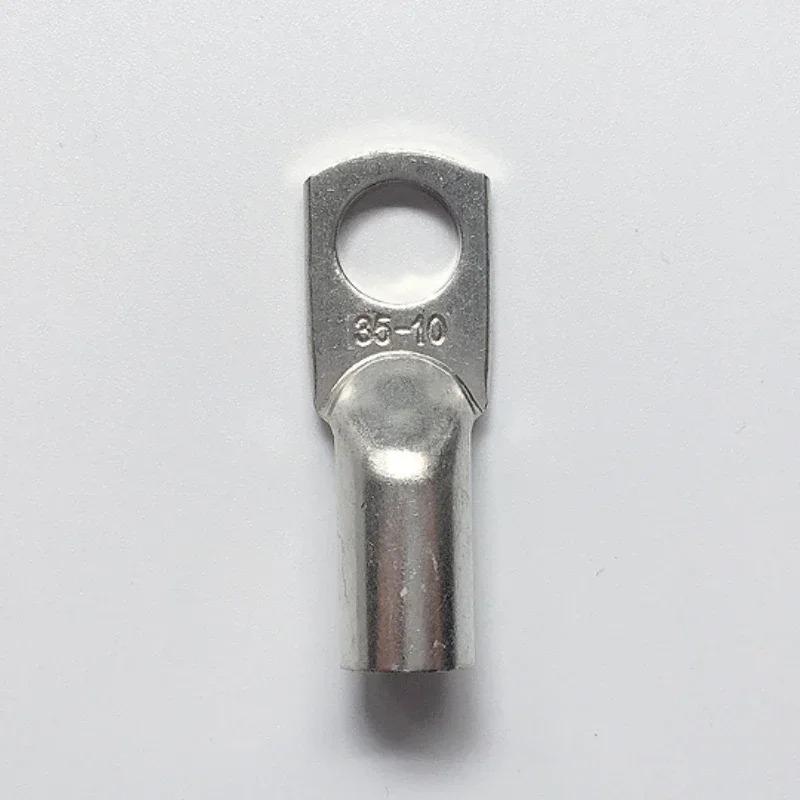 JG35-6/8/10/12 Marine Copper Screw Hole Electric Wire Cable Ring Tubular Cord End Lug Connector Crimp Terminal