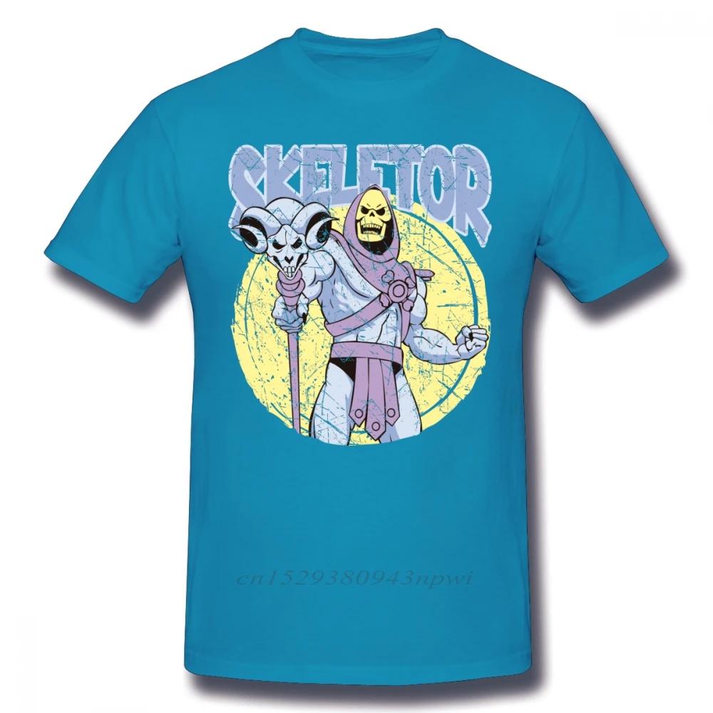 SKELETOR T-shirt SKELETOR T-shirt Korte Mouw Grappig T-shirt Grafisch Mannen Strand Katoenen T-shirt Jongens Punk Designer Streetwear