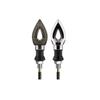 Motorcycle LED Turn Signal Indicator Light Amber Blade Lights Indicator Waterproof Universal Blinkers Flashing Moto Bike Accesso