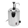 Hot Nacho Cheese Warmer with Pump Stainless Steel Temperature Adjustment 360 Degree Rotation