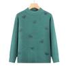 Hodo Women's Mid-Aged Winter Semi-High Collar Knit Sweater