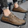 Męskie buty skórzane Ręcznie robione sneakersy Buty codzienne outdoorowe