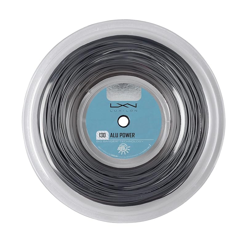LUXILON ALU POWER 130 200M ШПУЛЯ Струна для тенниса (WR8302301130, 130мм, 1,30мм) [Катушка 200м] СЕРЕБРЯНЫЙ
