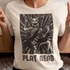 Play Dead | Unisex Tee, Skeleton Guitar Shirt Rock Music Cat Skeleton Tee, Gothic Punk Metal Band Graphic T-Shirt, Alt Grunge Metal Gift