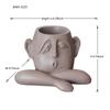 Ventage Home Decoration Plant Pots  Resin Face Planters Orchid Pot Human Face Polyresin Flower Pot for Garden and Hotel