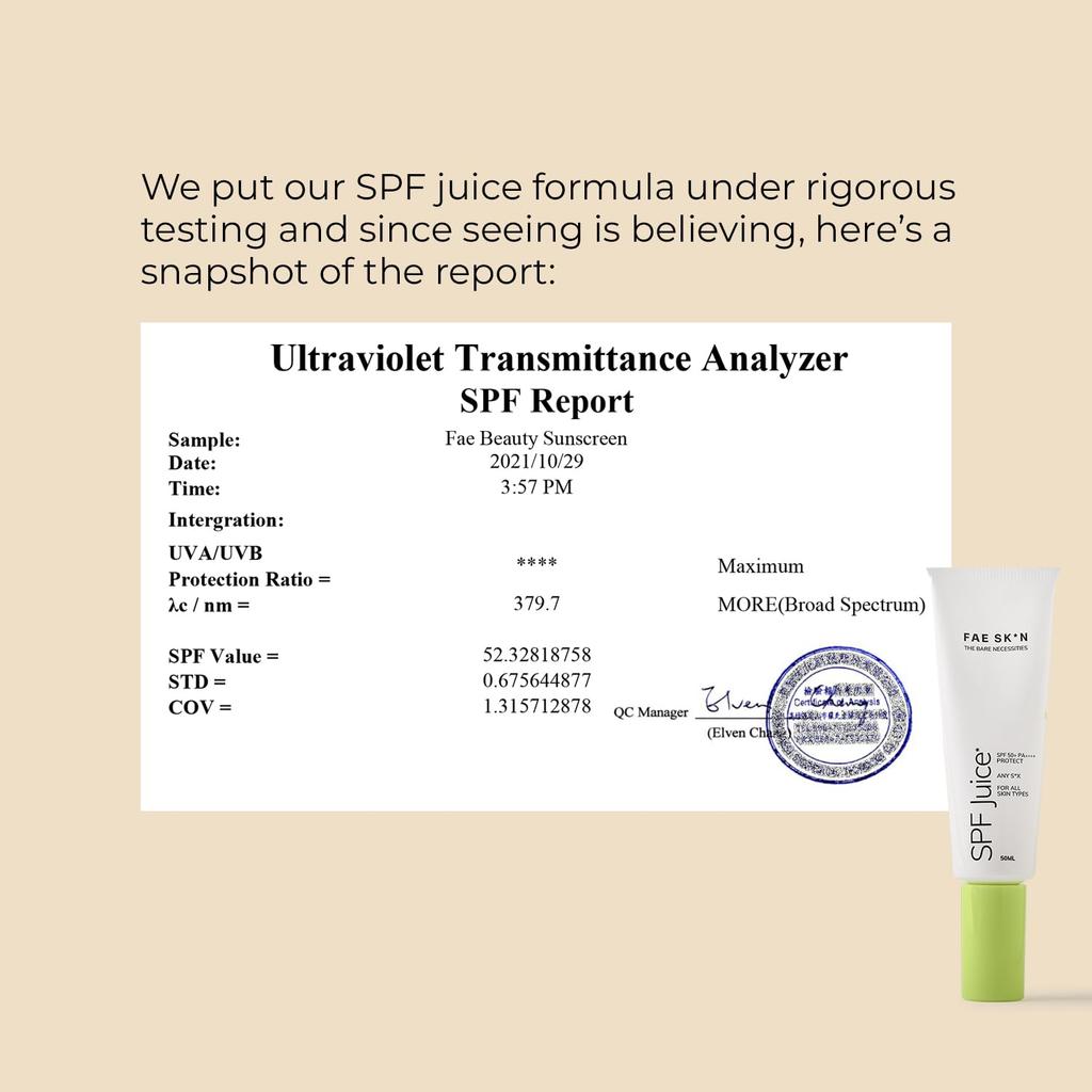 FAE Beauty SPF 50+ PA++++ Lightweight Sunscreen | For Oily, Dry, Combination, Normal & Acne-Prone Skin | Hybrid, Broad-spectrum | UVA & UVB Prote
