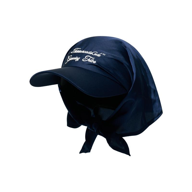 Summer sunscreen sunshade thin satin empty top headscarf hat women's camping breathable versatile sunscreen cap